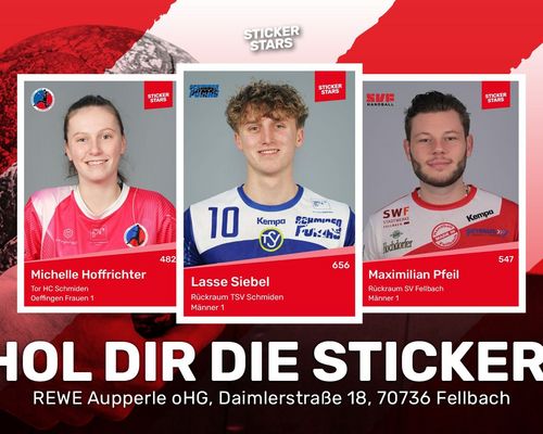Stickerstars-Album der 3 Fellbacher Handball-Vereine